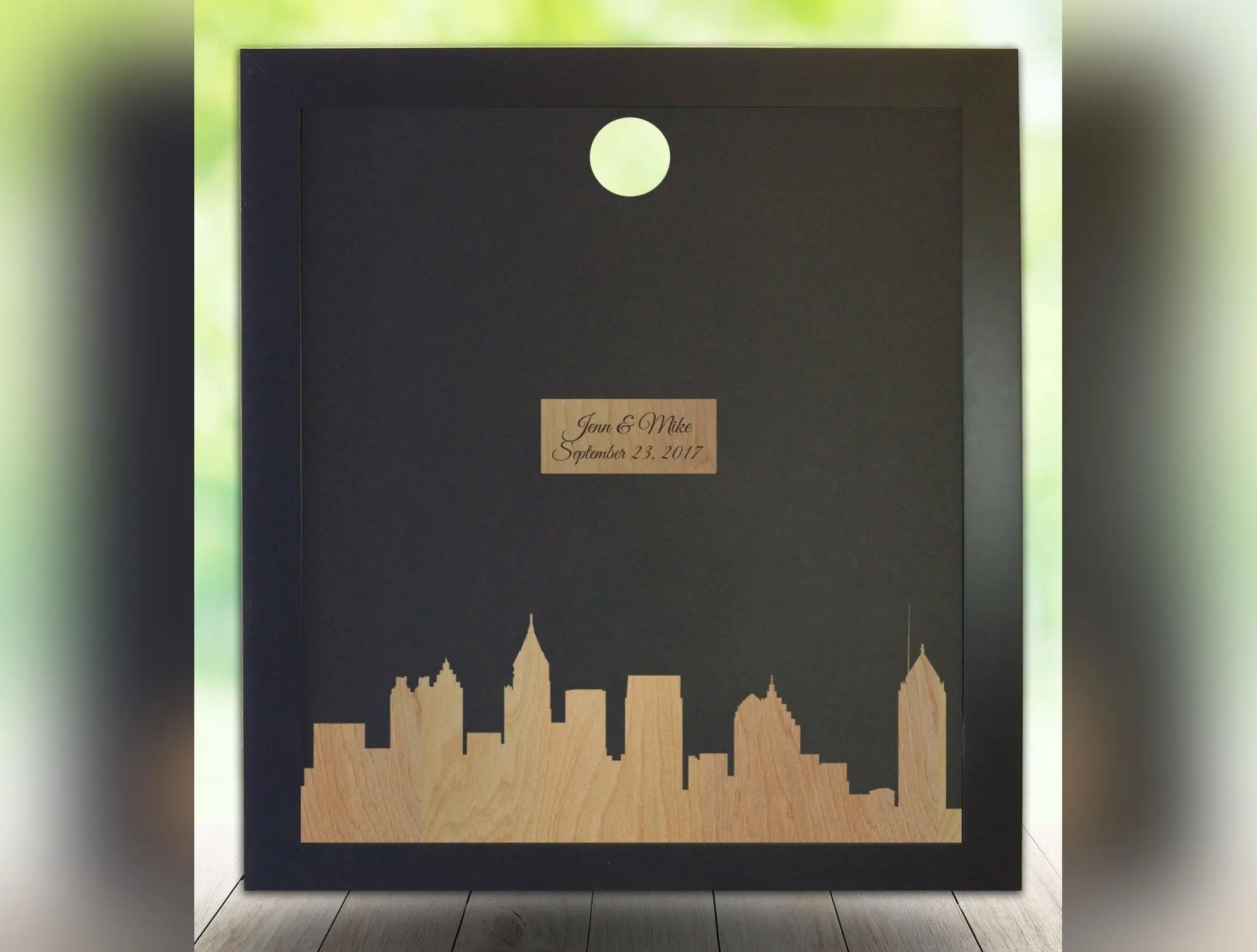 Atlanta Silhouette, Guest Book Frame