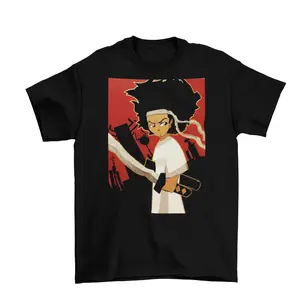 Samurai Jack Boondocks T-Shirt, Funny Cartoon Tee