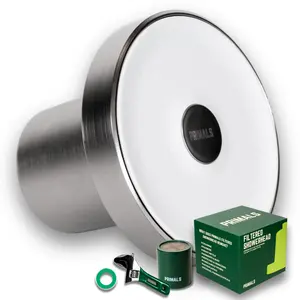 PRIMALS Filtered Shower Head - Removes Chlorine, Fluoride, Heavy Metals & Other Harmful Substances - Reduces Hairloss, Dry Itchy Skin, Eczema & Dandruff - Luxurious Water Pressure - Brushed Nickel