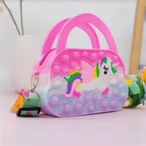 Girl Princess Silicone Crossbody/tote Bag Unicorn, Cute and Stylish Design, Perfect for Daily Use, Durable and Lightweight Material, Trendy Crossbody Bag, Fashionable Bags