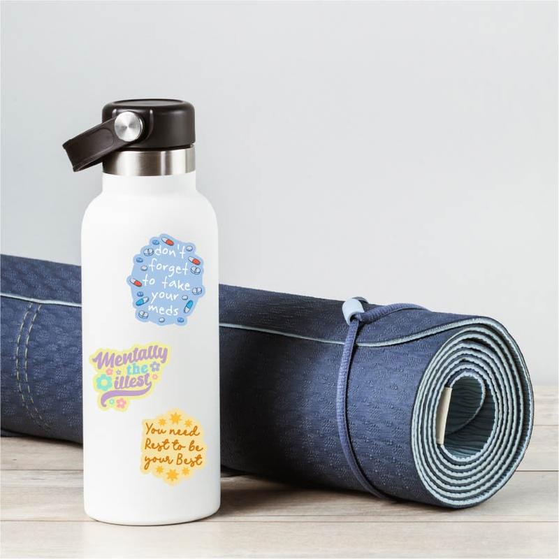 Mental Health Sticker Extra Large Stickers for Adults Funny Adhesives with Memes Funny Stickers with Colorful Graphic Decals Funny Sarcastic  Multi