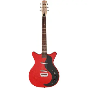 Danelectro Glitter 59, Red/Silver with Glitter