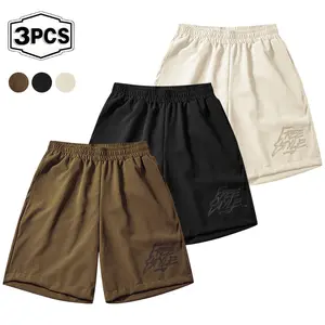 Summer new sporty, fashionable, casual, loose printed lace up five quarter shorts