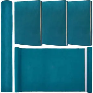 51 x 11.8 Teal Green Suede Book Cloth for Book Binding, A4-A8 Fabric Surface Paper Backed Bookcover for Books Album Scrapbooking Archival DIY Covering Protector Bookbinding Supplies