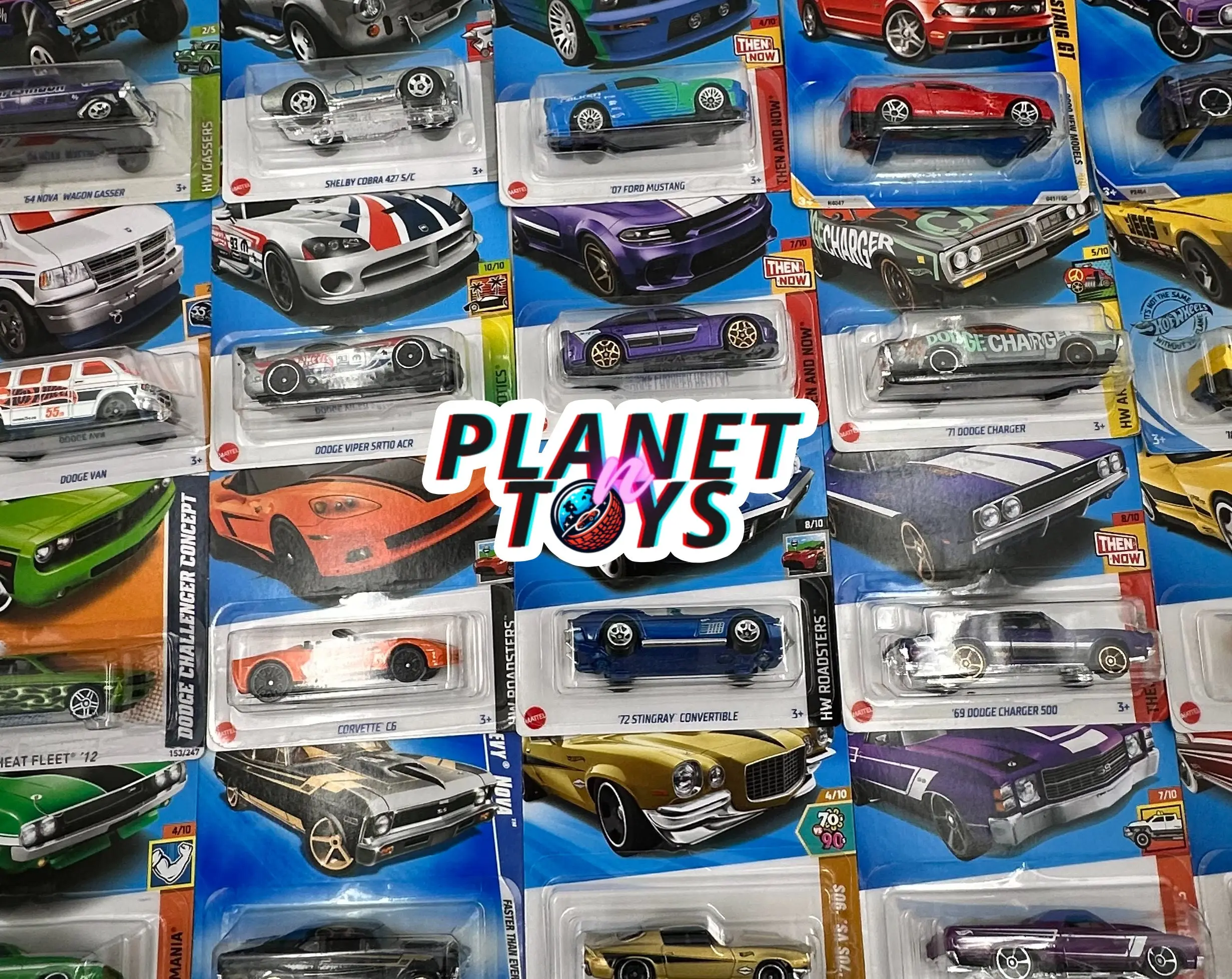 Hot Wheels American Power 1:64 Diecast Assorted (Ford, Chevy, Dodge, Mustang, Corvette, GMC, Jeep, Merc, Camaro)