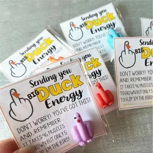 1pc Mini Duck Card Gift Christmas Halloween Decoration Handmade Gift Bag For Loved Ones And Friends