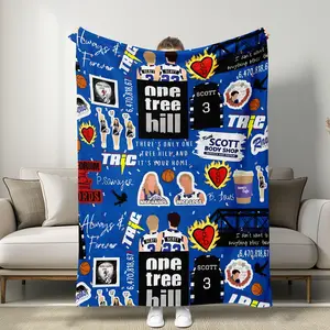 1 Piece One Tree Hill Blue Theme Blanket,Soft Warm Blanket, Nap Blanket, Camping Blanket, Multifunctional Blanket, Cozy Throw Blanket, Lightweight Throw Blanket, Perfect Gift