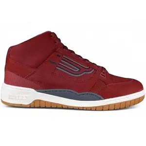 Bally King High Top Sneaker Burgundy Grey Gum (men) by StockX