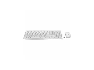 Logitech MK270 Wireless Keyboard and Mouse Combo - USB Wireless RF 2.40 GHz Keyboard - English - Off White - USB Wireless RF Mouse - Optical - 3 Button - Scroll Wheel - Off White - Media Control, On/O