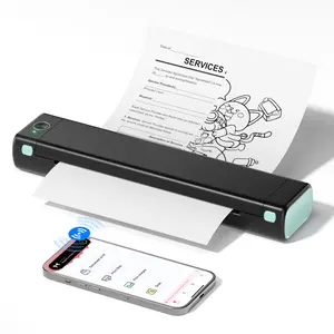 [School Supplies] Phomemo M08F Thermal Printer for Travel, [Upgrade] Portable Printer Support 8.5" X 11" US Letter, Printing Machine, BT Inkless Printer Compatible with iOS, Android, Laptop for Travel, Office, Home