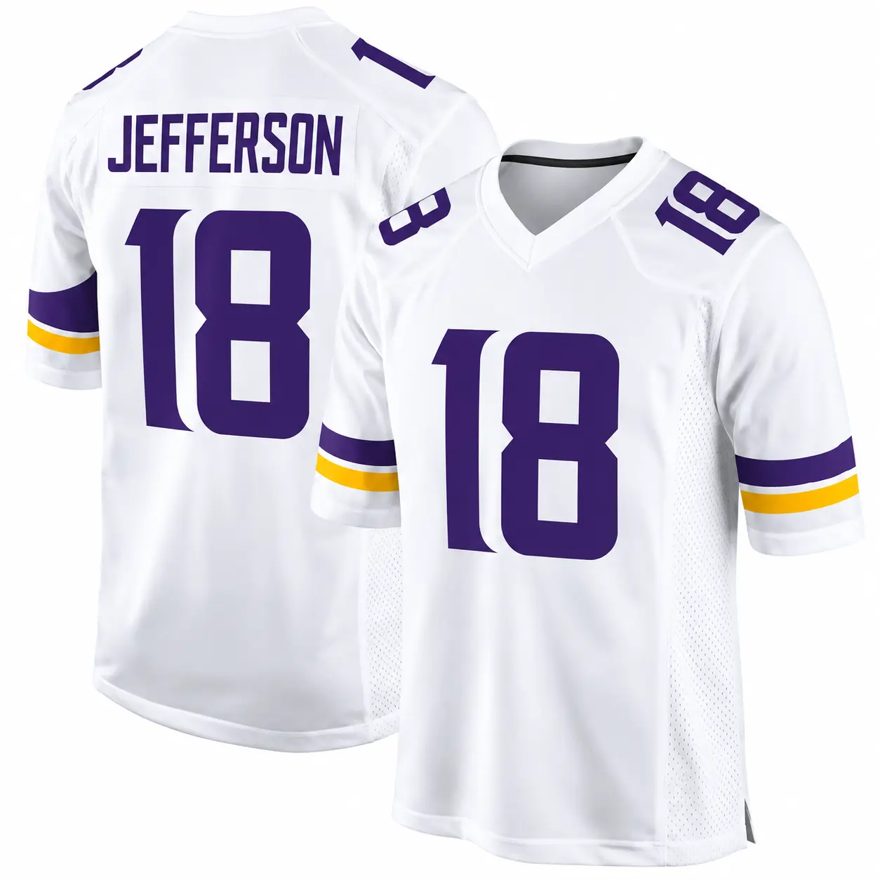 Minnesota Sunday Football Fan Jersey #18 - Premium Stitched Jefferson Player Style Apparel (White Edition), Gift For Fans, Trending 2026