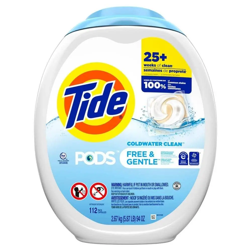 Free Gentle Liquid Laundry Detergent Pods 112-Count
