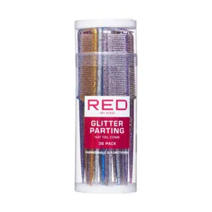 RED Parting Rat Tail Comb Bulk Glitter RED Parting Rat Tail Comb Bulk Glitter