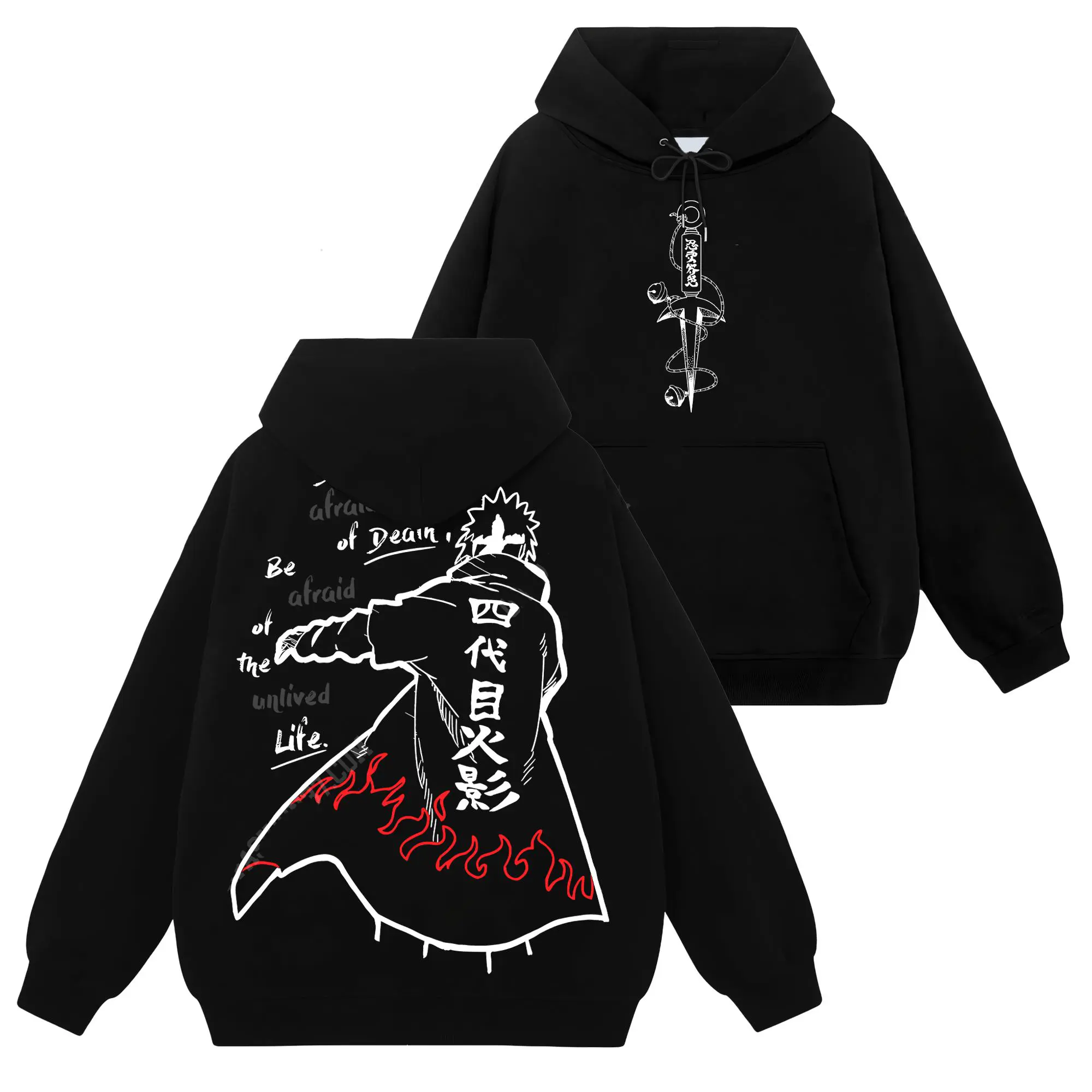 [Konoha Shop] Limited Namikaze Minato - Naruto Shippuden #90 Hoodie T-Shirt Sweatshirt, Retro Vintage Unisex Graphic 90s Cotton, Gift For Wibu Ninja Shinobi , Anime Manga Y2K Streetwear Apparel Everyday