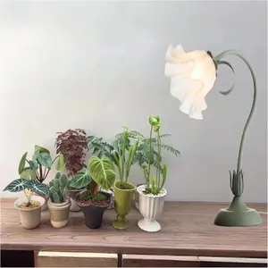 Table Top Grow Light for Indoor  - Decorative Desk  Light for  Bonsai Cactus, Adjustable Desktop Grow Lights with Base, Cute Office Mini Grow Lamp