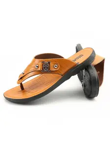 1 Pair Men's Dual-Color Casual Flip-Flops | Minimal Urban Style | Comfort Anti-Slip Sole + Flexible Upper + 2 Colors | Ideal for Students / Office Workers / Summer Outings, Easy Slip-On Design