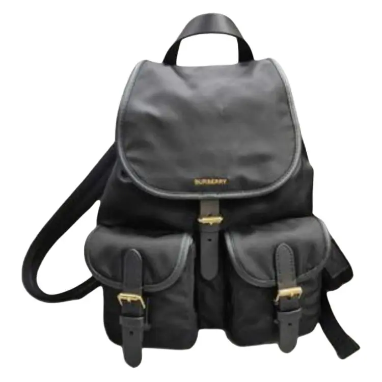 Burberry Unisex Backpack with Adjustable Leather Strap, Polished Hardware