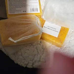 3pcs Lemon Turmeric Kojic Acid Soap, Brightening Kojic Acid Soap for Dark Spot Removal, Organic Lemon Body Care Soap, Soap Body Care