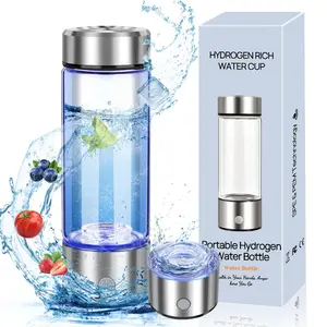 Mother'S Day Gift, Portable Hydrogen Water Bottle, 1 Count USB1 Powered 420ml Water Bottle, Clear Water Bottle, Water Ionizer Machine, Drinking Supplies for Home Office, Boyfriend Gift, Insulated, Gifts for Girlfriend, Drinkware, Travel Water Bottle