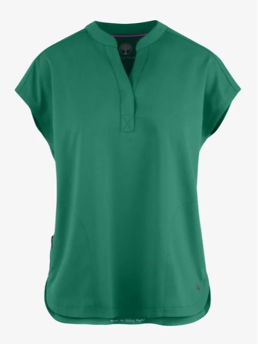 Healing Hands Purple Label Journey Women's 2-Pocket STRETCH Dolman Sleeve Mandarin Collar Scrub Top