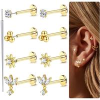 18K Gold-Star&CZ&Ball