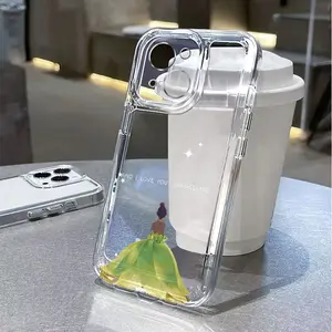 Tiana'S Enchanting Love Design Clear Space Shell, TPU Shock-Resistant Full Coverage Precision Protective Case, Compatible with for iPhone 17 Air 16 15 14 13 12 11 Pro Max Plus And Other Various Versions., Textured Phone Case, Temp