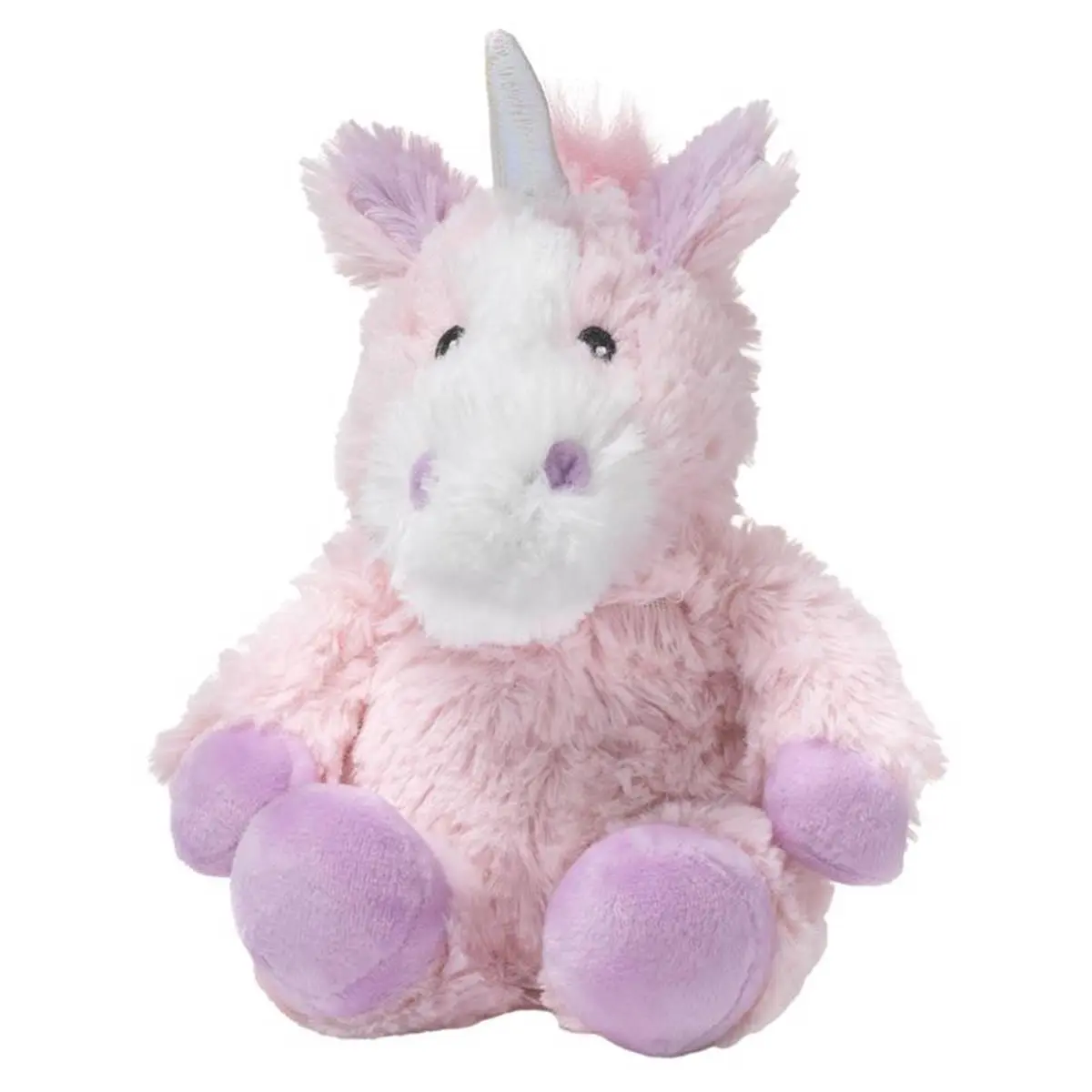 Warmies Cute Unicorn Pet Plush Toy for Dogs & Cats - Pink & Purple, 1.74 lbs, Microwave-Safe Fabric, Lavender-Scented Heat Provider for Soothing Warmth & Positive Sensory Experience