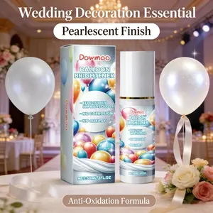 Balloon Brightener Effectively Brighten Balloon Surface Extend Balloon Lifespan Quick Drying Gentle Material Balloon Gloss Spray  Balloon Decoration Brightener Spray 60ml, Anti-oxidation and long-lasting luster spray for Balloon Surface Texture, water, si
