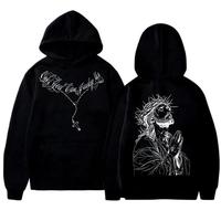 hooded sweatshirt-black