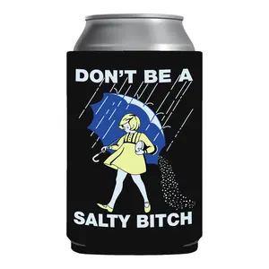 Don't be salty Can sleeve can holder sleeve Elephant Gift Gag Gift Can Coolie College Party Drinkware Bottles Tumbler Mug Cup Portable Indoor