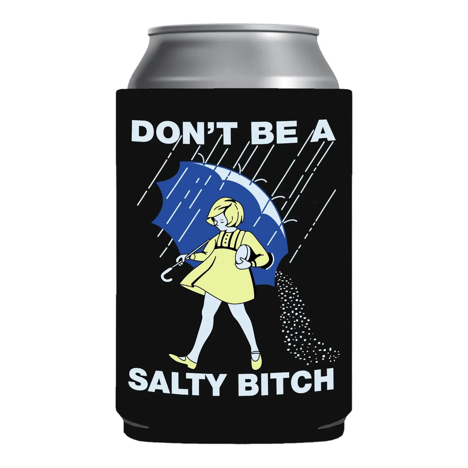 Don't be salty Can sleeve can holder sleeve Elephant Gift Gag Gift Can Coolie College Party Drinkware Bottles Tumbler Mug Cup Portable Indoor