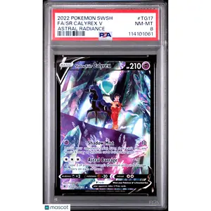 2022 Pokemon Sword & Shield Calyrex V #TG17 Astral Radiance PSA 8