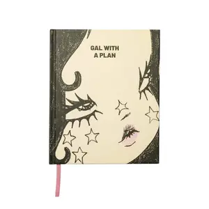 Valfré Gal With A Plan 2026 Hardcover Journal Academic Planner Doodle Typography Calendar Original Artwork Stickers