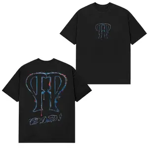Peso Double P Graffiti T-Shirt – Latin Trap Corridos Singer Tour Style Graphic Merch Double-Sided Print for Fans Streetwear Concert Men Shirt