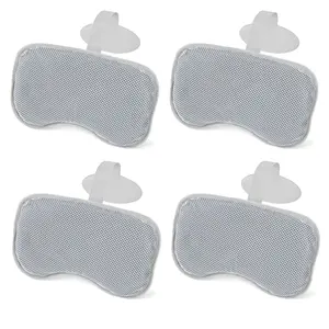Bestway SaluSpa Padded Headrest Pillows with Adjustable Strap, Gray, 4 Pack