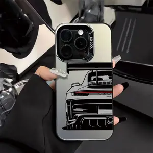 Car Pattern Shockproof Phone Case for iPhone 15/15 Plus/15 Pro/15 Pro Max/11-16 Promax, Simple Fashion Design, Perfect Gift