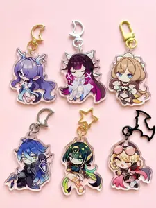 Genshin Impact Nod-Krai Keychain Lauma, Flins, Nefer, Columbina, Sandrone, Jahoda