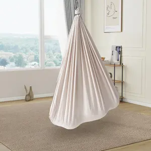 Sensory Swing for Kids & Adults Indoor Deep-Pressure Comfort Double-Layer Soft Fabric Durable Hardware 300 lbs Capacity Calming Movement Quick Install Set