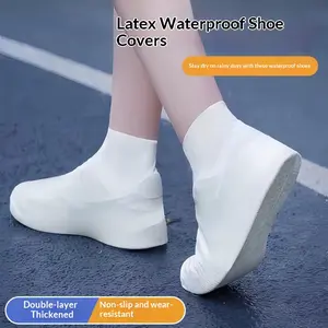 All-Weather Waterproof Shoe Covers – Premium latex rain boot overshoes with anti-slip sole, available in multiple colors for men and women