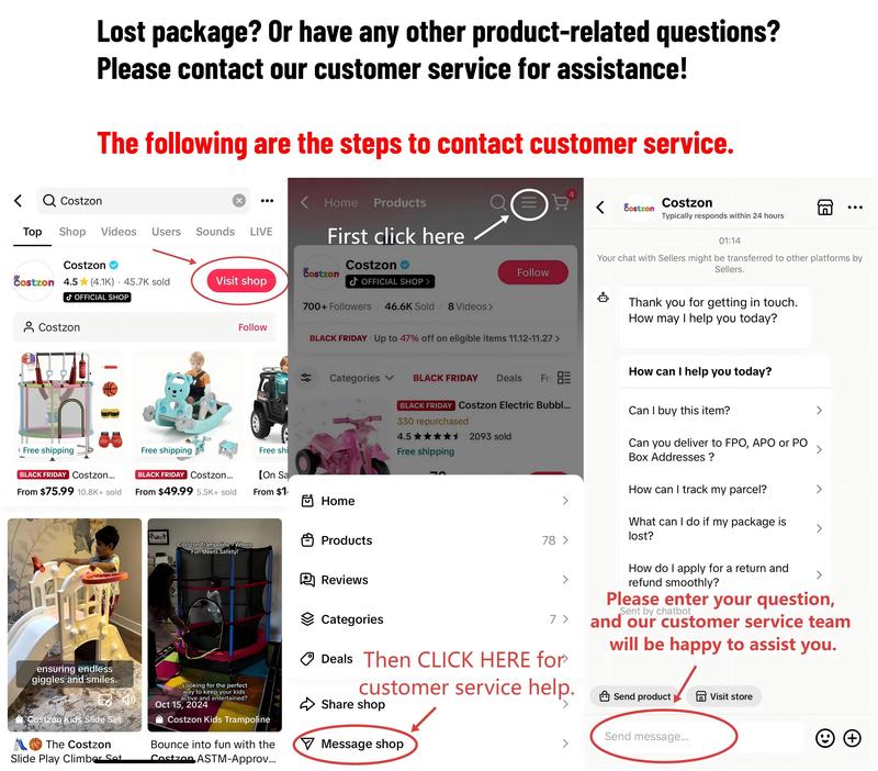 Costzon Ride On Drift Car, 6V Battery Powered Electric Vehicle w/360°Rotatable Universal Wheels, 2-Position Adjustable Seat, Horn, Forward Function, Christmas Festival Gift Black Friday Cyber Monday