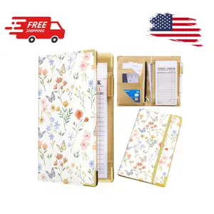 Server Book, Waitress Book Server Books for Waitress Waiter Book White Flowers