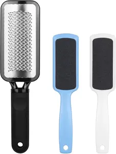 3-in-1 Colossal Foot File Kit - Stainless Steel Callus Remover Foot Scrubber & Rasp for Dead Skin Cracked Heels & Smooth Feet Pedicure Tools