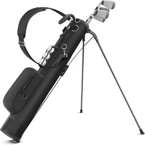 Golf Stand Bag, Small Golf Bag for The Driving Range, Par 3 and Executive Courses, Lightweight Golf Club Carry Bag with Ball Holder and Pockets for Men Women