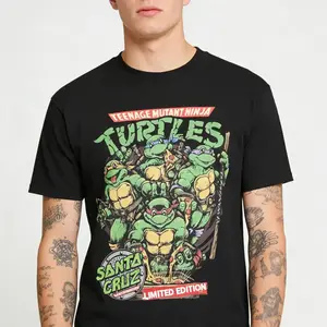 Teenage Mutant Ninja Turtles > Classic Retro Pattern T-Shirt Winter Clothing Teenage Mutant Ninja Turtles Pattern T-Shirt Gift for Fans Gift, Perfect Gift Menswear, Front printing, Gift Anime Fans, Anime Lovers.
