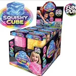 Squishy Cube Fidget Toy, Magic Cube for Stress Relief, Toys & Hobbies Games & Puzzles Accessory