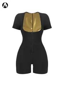 Women's High Waist Sauna Pants, One-Piece Sportswear, Workout Jumpsuit, Sports Jumpsuits, Sporty Comfy Jumpsuit, Comfortable Breathable Design, Perfect for Fitness & Gym Use, Fitness Outfit, Tummy Control Jumpsuit