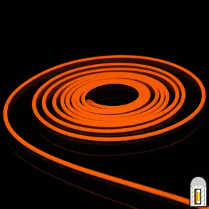 Brilliant Brand Lighting Orange Mini LED Neon Strip Light - 12 Volt - 16.4 Feet