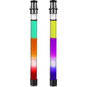 2 pack Shot Holder for Drinks and Chasers - Shot Straw with scale - Fits All Standard Bottles, Glasses