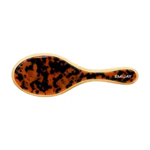 Emi Jay Flat Bamboo Hair Brush in Tortoise