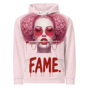 Pink Persuasion Cotton Hoodie (pink) by Karther Kanyon